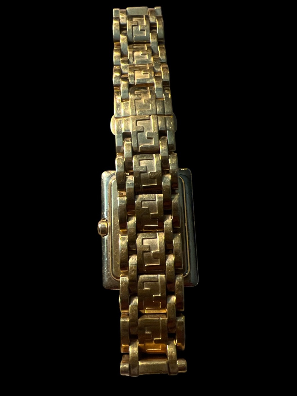 Fendi Gold Rectangular Bracelet Watch - Picture 2 of 5